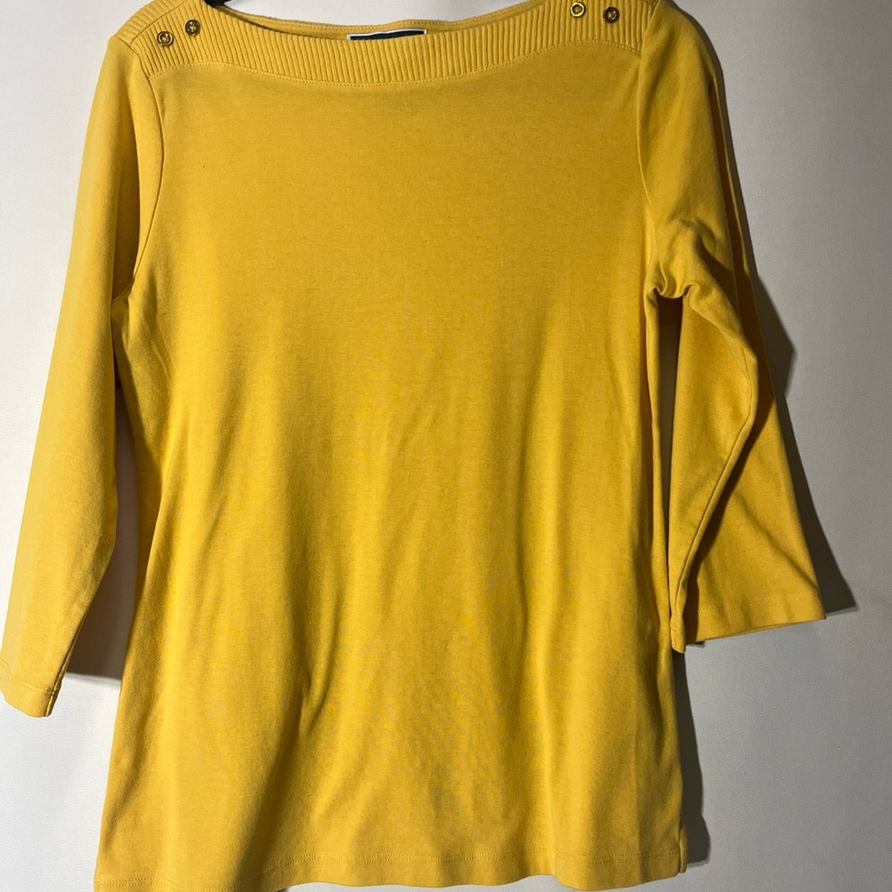 Karen Scott Yellow Women's Top